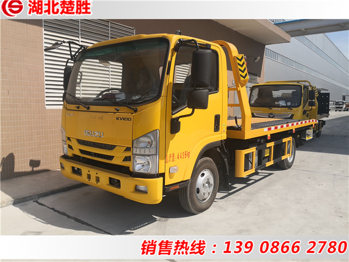 五十鈴KV100國六藍(lán)牌清障車